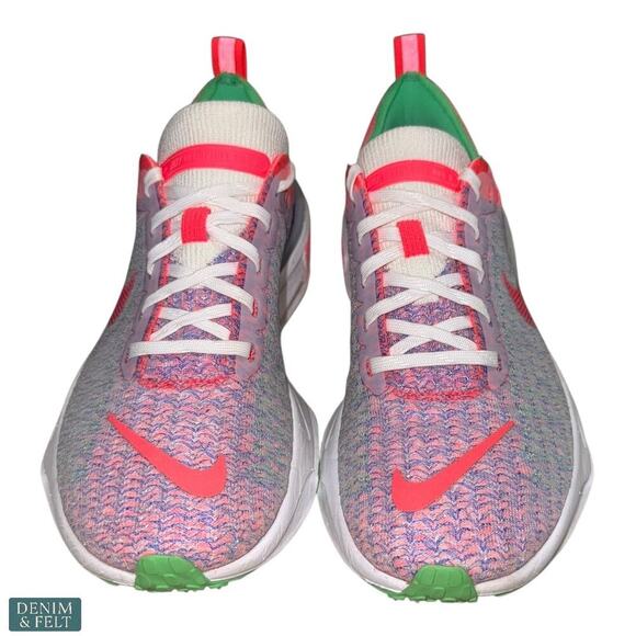 Nike ZoomX Invincible Run Flyknit 3 Women’s 8.5 White Pink Racer Blue Orange - Picture 6 of 13